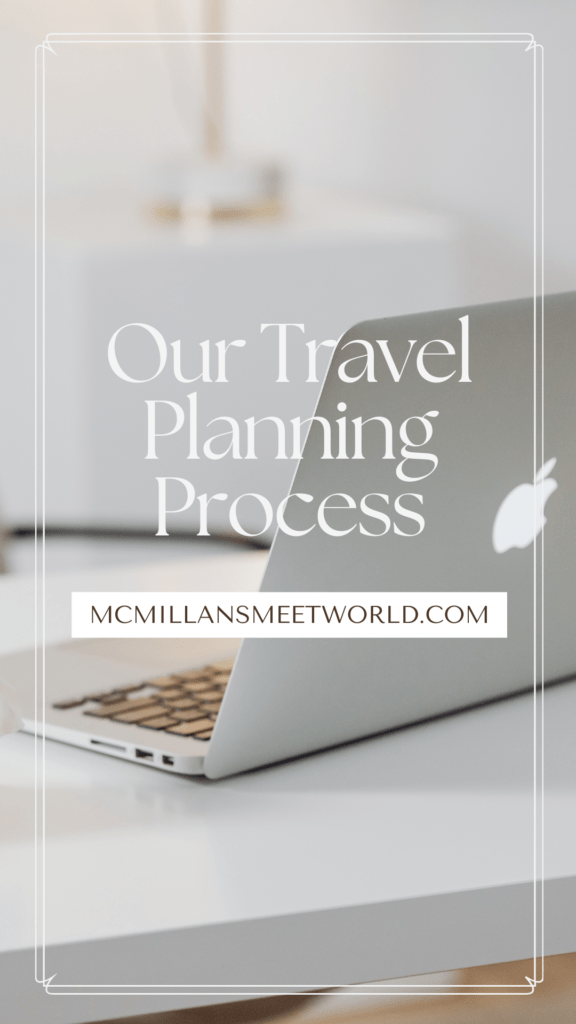 travel planning process