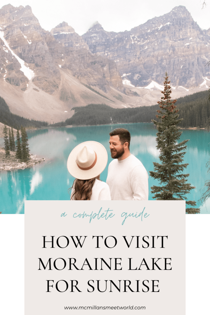 how to get to moraine lake for sunrise